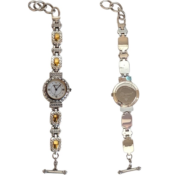 Brighton Nantucket Mixed Metal Watch With Toggle Closure - Picture 8 of 10